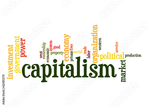Illustration: Capitalism word cloud Capitalism word cloud