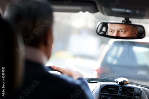 Photo: Man driving his car Man driving his car