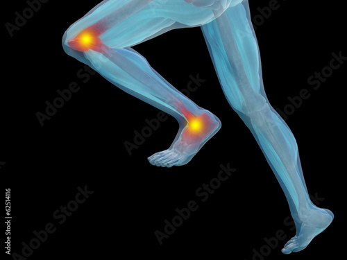 Illustration: Conceptual human pain anatomy Conceptual human pain anatomy