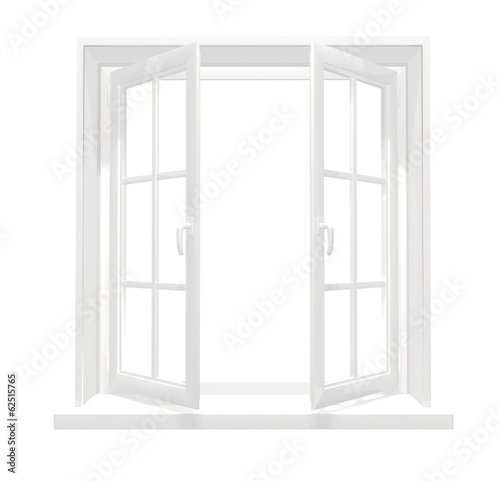 Illustration: Opened window Opened window