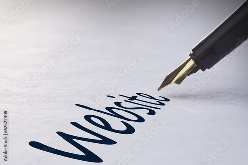 Photo: Fountain pen writing Website Fountain pen writing Website