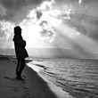 Alone in the beach Alone in the beach