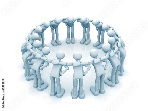 Illustration: 3d people - men, Teamwork concept. 3d people - men, Teamwork concept.