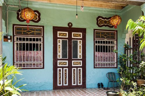 Photo: Painted Chinese townhouse Painted Chinese townhouse