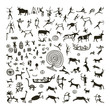 Rock paintings, sketch for your design Rock paintings, sketch for your design