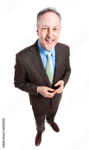 Photo: Smiling businessman full length Smiling businessman full length