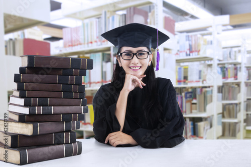 Photo: Young bachelor in the library Young bachelor in the library