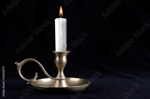 Photo: old brass candlesticks old brass candlesticks