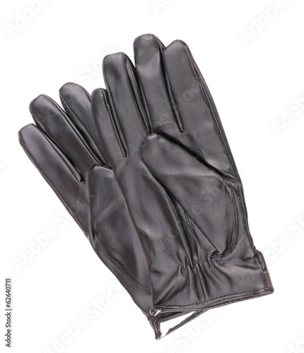 Photo: Leather Gloves Isolated Leather Gloves Isolated