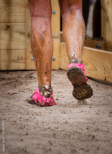 Photo: Mud race runner's muddy feet Mud race runner's muddy feet