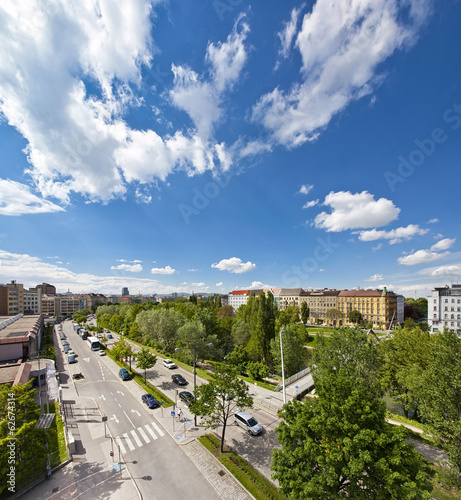 Photo: Vienna Skyline at the Danube Canal Vienna Skyline at the Danube Canal