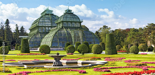 Photo: Palmenhaus at the imperial Garden of Schönbrunn in Vienna Palmenhaus at the imperial Garden of Schönbrunn in Vienna