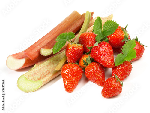 Photo: Rhabarber und Erdbeeren Rhabarber und Erdbeeren