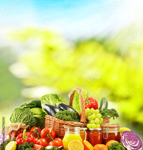Photo: Balanced diet based on raw organic vegetables Balanced diet based on raw organic vegetables