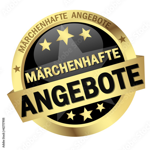 Vector: Button " MÄRCHENHAFTE ANGEBOTE " Button " MÄRCHENHAFTE ANGEBOTE "
