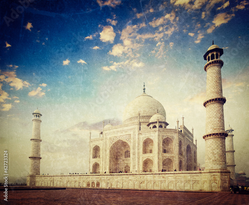 Photo: Taj Mahal on sunrise sunset, Agra, India Taj Mahal on sunrise sunset, Agra, India