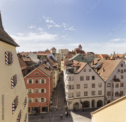 Photo: Deutschland, Bayern, Regensburg, Blick über die Dächer an der Donau Deutschland, Bayern, Regensburg, Blick über die Dächer an der Donau