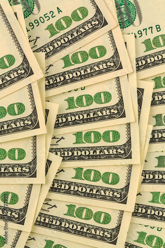 Photo: Viele Dollar Geldscheine Viele Dollar Geldscheine