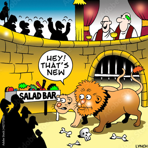 Illustration: Lions in forum Lions in forum