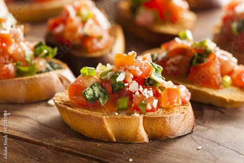 Photo: Homemade Italian Bruschetta Appetizer Homemade Italian Bruschetta Appetizer
