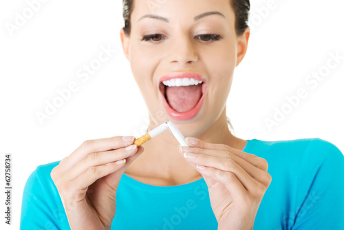 Photo: Stop smoking concept. Stop smoking concept.