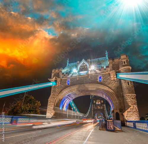 Photo: Beautiful sunset over Tower Bridge - London Beautiful sunset over Tower Bridge - London