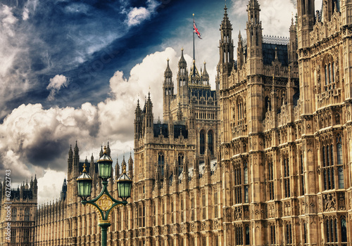Photo: Houses of Parliament, Westminster Palace, London gothic architec Houses of Parliament, Westminster Palace, London gothic architec