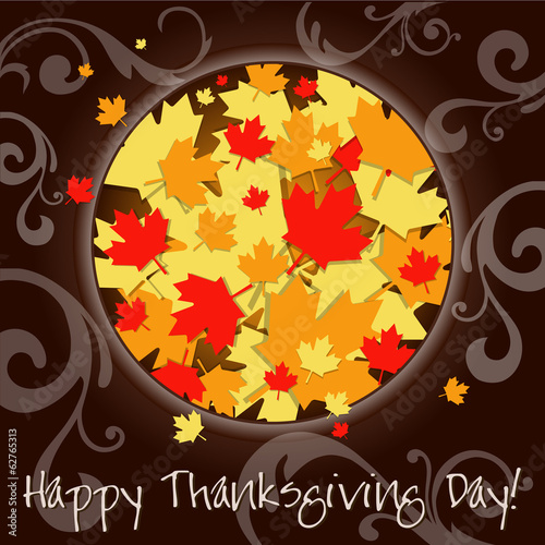 Illustration: Happy Thanksgiving Day card. Vector Illustration. Happy Thanksgiving Day card. Vector Illustration.