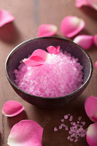 Photo: flower salt and rose petals for spa flower salt and rose petals for spa