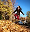 happy woman jumping happy woman jumping