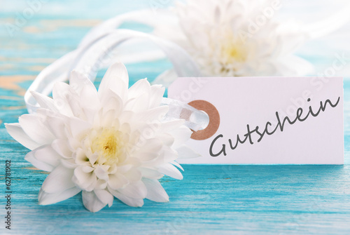 Photo: Label with Gutschein Label with Gutschein