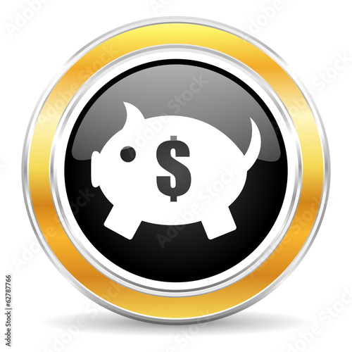 Illustration: piggy bank icon piggy bank icon