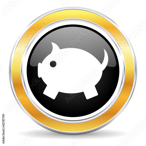 Illustration: piggy bank icon piggy bank icon