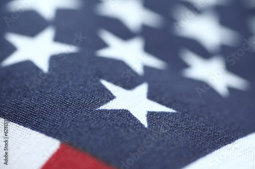 Photo: United States flag stars closeup United States flag stars closeup