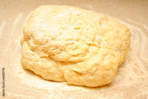 Photo: Raw Dough in Flour Raw Dough in Flour