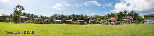 Photo: Traditional palm worker houses in Costa rica Traditional palm worker houses in Costa rica