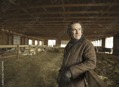 Photo: An Organic Farm in Winter in Cold Spring, New York State. A farmer in a livestock barn with sheep at lambing time. An Organic Farm in Winter in Cold Spring, New York State. A farmer in a livestock barn with sheep at lambing time.