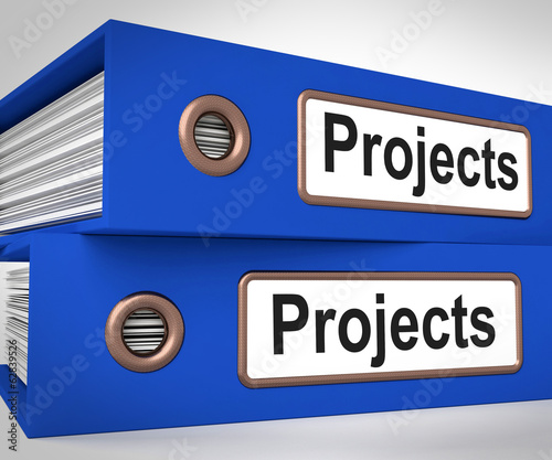 Illustration: Projects Folders Mean Tasks Planning And Ventures Projects Folders Mean Tasks Planning And Ventures