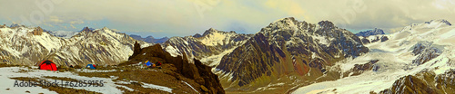 Photo: High mountain camp High mountain camp