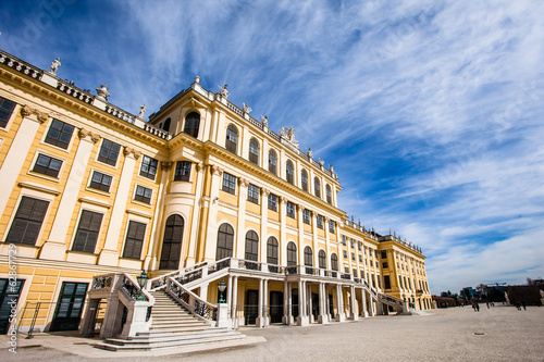 Photo: Schonbrunn Palace in Vienna, Austria. royal residence Schonbrunn Palace in Vienna, Austria. royal residence