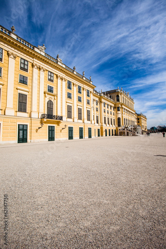 Photo: Schonbrunn Palace in Vienna, Austria. royal residence Schonbrunn Palace in Vienna, Austria. royal residence