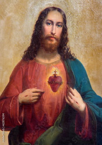 Photo: Trnava - Heart of Jesus Christ paint Trnava - Heart of Jesus Christ paint