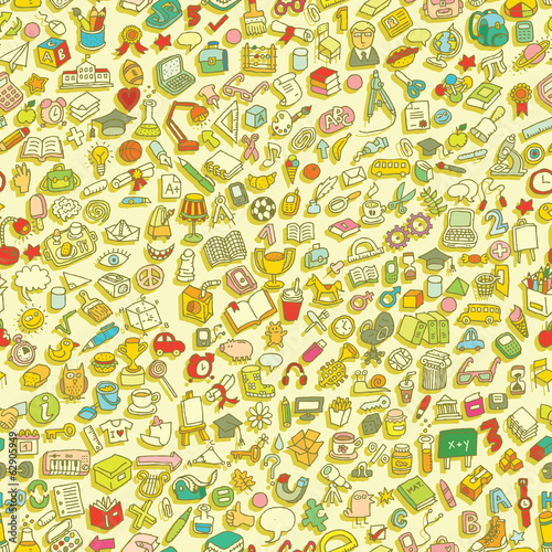 Vector: School seamless pattern School seamless pattern