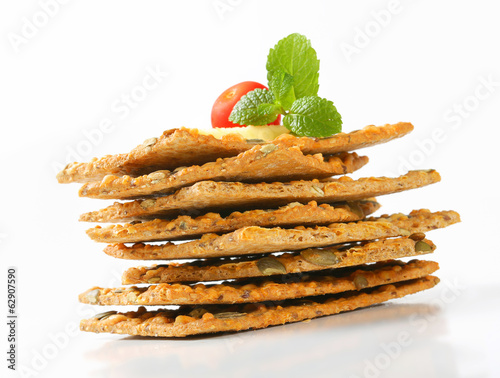 Photo: Pumpkin seed cheddar crackers Pumpkin seed cheddar crackers