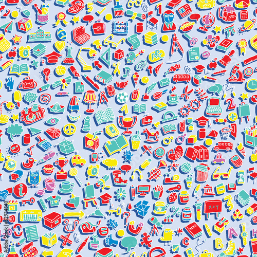 Vector: School seamless pattern School seamless pattern