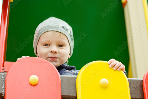 Photo: boy on the playground boy on the playground