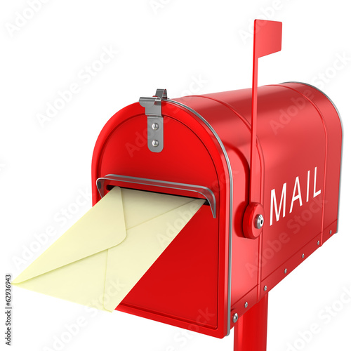 Illustration: Send letter in mailbox Send letter in mailbox