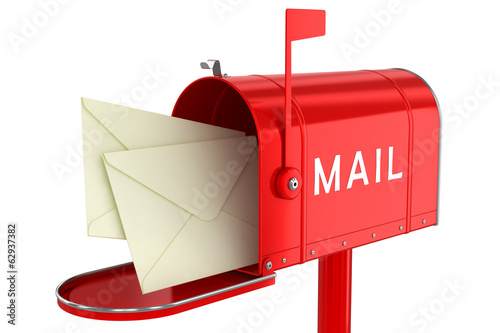 Illustration: Letters in an open mailbox Letters in an open mailbox