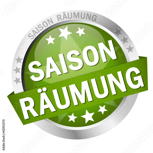 Vector: Button mit Banner " SAISONRÄUMUNG " Button mit Banner " SAISONRÄUMUNG "