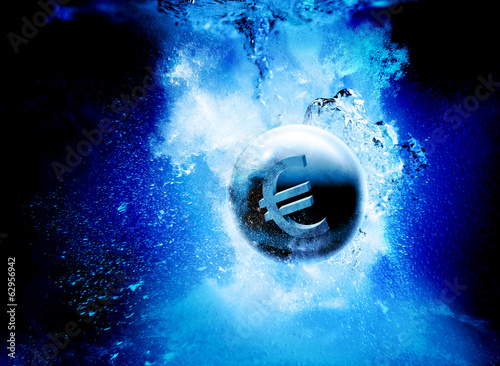 Photo: sinking euro sinking euro